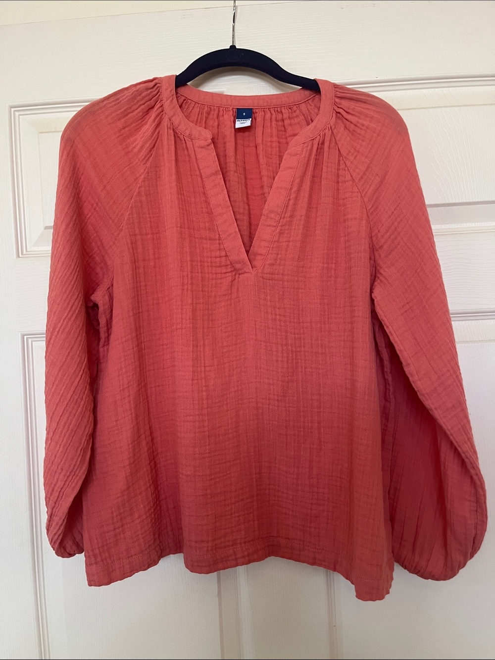 Old Navy Coral Gauze Tunic Blouse